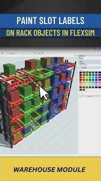 How to Paint Slot Labels on Rack Objects in FlexSim | Step-by-Step Tutorial