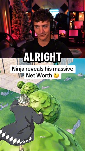 Ninja reveals his net worth to jynxzi - Fortnite clip