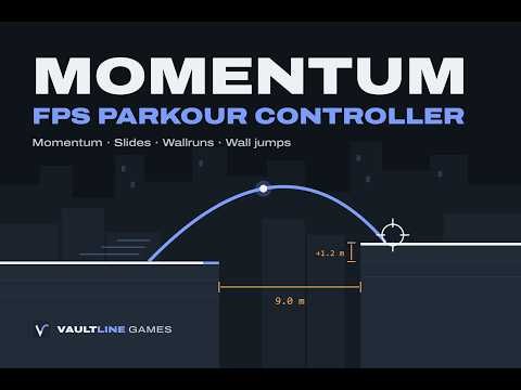 Momentum FPS Parkour Controller – Gameplay Showcase | Unity Asset