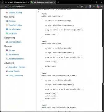 #WJb 300 Integration Tests WJb Pro #blazor #csharp #dotnet