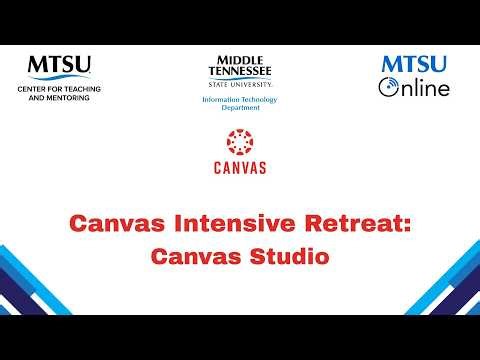 Canvas Intensive Retreat: Canvas Studio