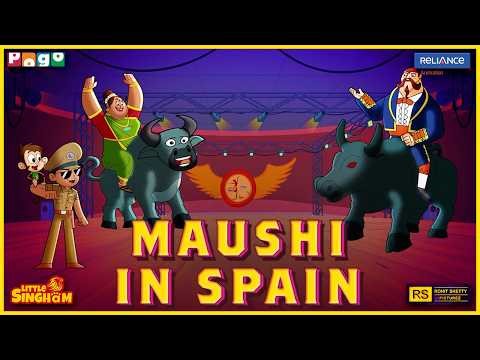 MAUSHI IN SPAIN! | Little Singham vs. The Bull Mafia Boss! | Big Animation