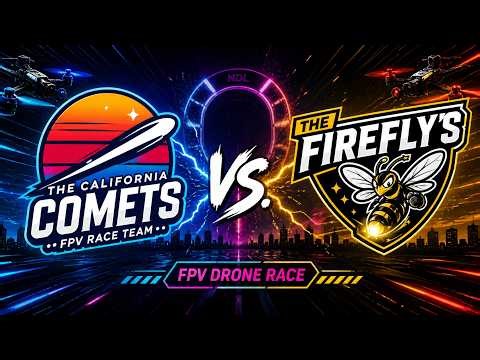 High-Speed FPV Drone Race Showdown | National Drone League: The California Comets vs The Fire Flys