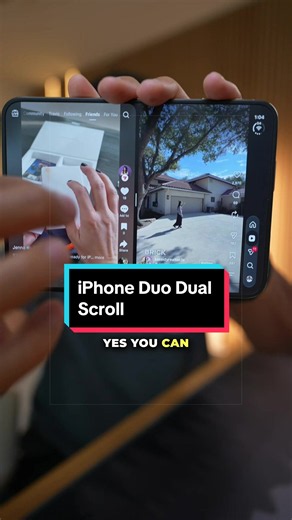 iPhone Duo Brainrot mode…. #apple #techtok #milesabovetech #iphoneduo #iphone