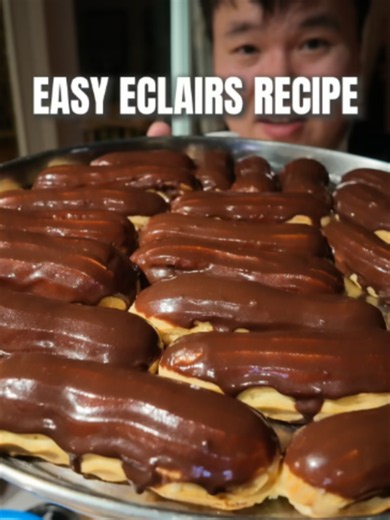 Easy Chocolate Éclairs Recipe — Crispy Choux & Vanilla Pastry Cream