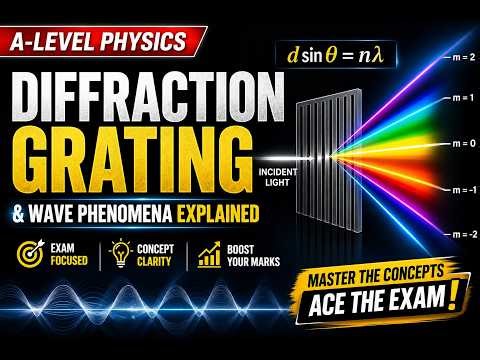 A-Level Physics: Diffraction Gratings & Wave Optics Explained