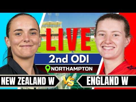 🔴Live: England Women vs New Zealand Women | 2nd ODI | Live Commentary | Live cricket match today