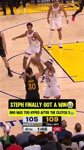 Steph got the W after 3 losses in a row😭