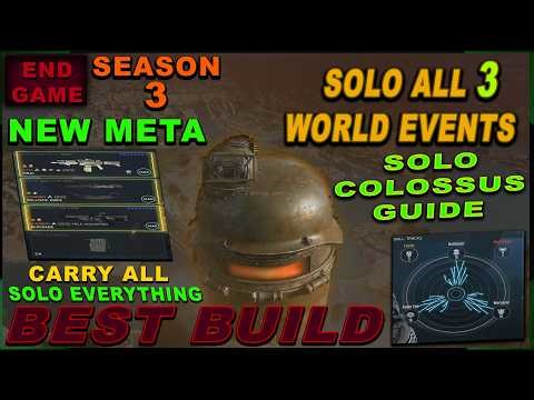 🔴END GAME SEASON 3 META 🔴BEST SKILLS🔴 BEST WEAPONS 🔴 SOLO COLOSSUS OF AVALON GUIDE 🔴 SOLO EVERYTHING