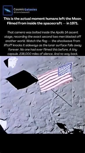 The Exact Moment Humans Left the Moon — Captured From Inside the Spacecraft in 1971