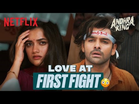 RaPo FALLS IN LOVE With Bhagyashri Mid-Theatre FIGHT | Andhra King Taluka | Netflix India