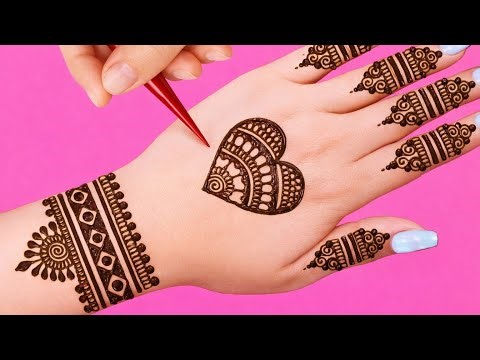 Cute heart shape mehndi design | Simple and Easy Arabic Mehndi Design | Latest Front Hand Henna 2026