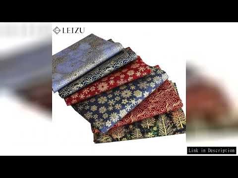 Christmas Printed Cotton Fabrics By The Yards Japanese Bronzed Plain Weave Fabric For Kinds' Cushion