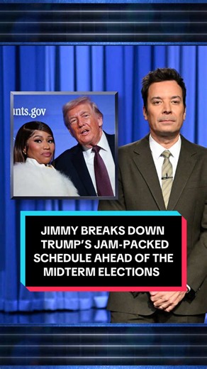 Jimmy breaks down Trump’s jam-packed schedule ahead of the midterm elections! #FallonTonight #TonightShow #Trump #JimmyFallon
