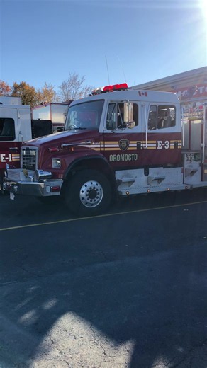 Engine 3 being relocated in Oromocto, New Brunswick