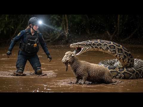 GIANT PYTHON ATTACK! | A Nasty Job in the Everglades Jungle #animalrescue 
