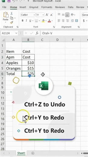 3 Essential Excel Tricks Every Beginner Should Know Copy, Undo & Autofill #tips #excel