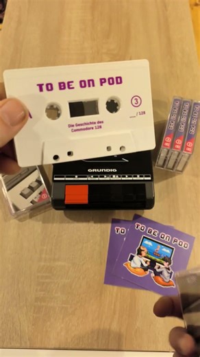 Podcast auf Kassette zum C128! #shorts #retrogaming #commodore