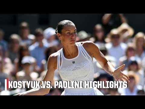 Quarterfinal: Marta Kostyuk vs. Jasmine Paolini | Full Game Highlights | 2026 Wimbledon