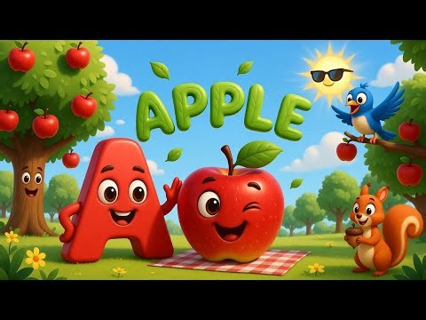 A for Apple Song 🍎🎵🦓 | Alphabet A Learning | Kids Educational Video | shadoo kids tv