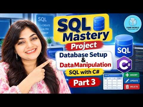SQL with C# | Database Setup and Data Manipulation | SQL Mastery Project | Visual Studio |Part 3