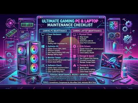 gaming pc and laptop maintenance checklist ( Part 2 ) #pc #gaming #gamingpc
