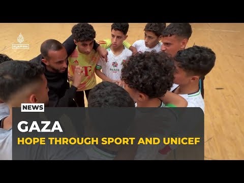 Gaza UNICEF sport programme: Six week initiative helps children build confidence