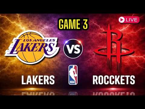 Los Angeles Lakers vs Houston Rockets - Game 3 NBA Playoffs Live Stream Color Radio Broadcast