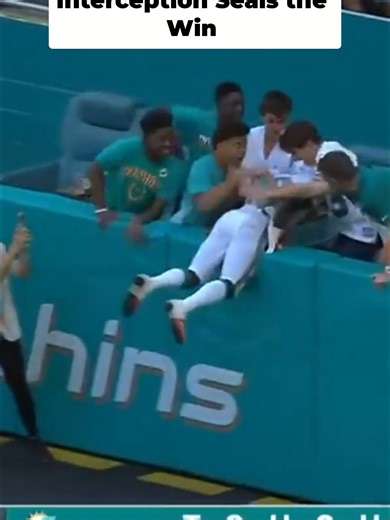 Dolphins Score Touchdown After Incredible Interception!