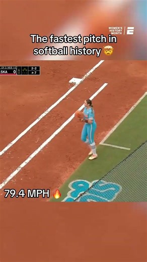 When Karlyn Pickens threw this record-breaking pitch 😮‍💨