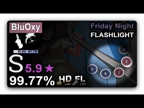 osu! FL ALiCE'S EMOTiON Ghostly Parapara Ship 5.9★ [Lunatic] HD FC · BluOxy