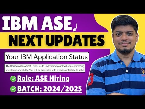 🔥IBM ASE Mass Hiring Updates | Accomdation Form | ASE Hiring Process | BATCH: 2024/2025