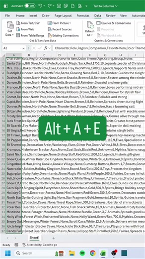 How to split CSV data with Text to Columns in 20 seconds‼️#excel