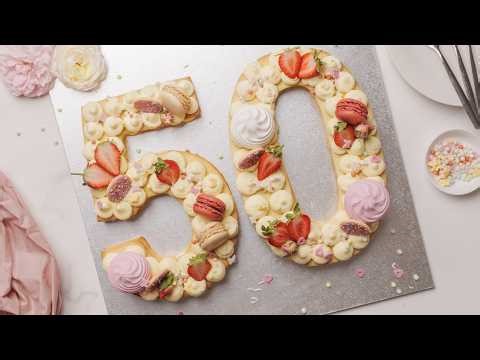 Easy Number Cake Recipe for Birthdays | Letter Cake | Cream Tart