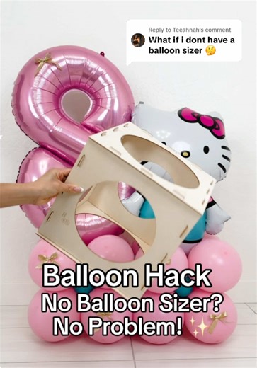 Replying to @Teeahnah Learn how to size your balloons perfectly without a balloon sizer! 🎈 This easy DIY balloon sizer hack helps you get even, professional-looking balloons for garlands, arches, and party decor. Perfect for beginners and balloon artists who want smooth, clean results every time ✨ Save this balloon tip! . . . #balloons #balloontutorial #balloonhack #balloonarch #balloongarland