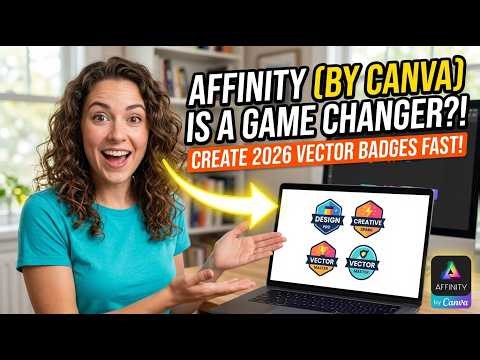 Affinity Designer: Flat Vector Badges & Icons in 10 Minutes