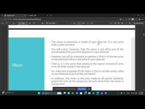 statistic : chapter_2 ( Measures of Central Tendency & variability ) FCI ZU 1st year 2025-2026