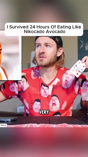 I Ate Like Nikocado Avocado for 24 Hours P2#challenges #foodchallenge #mukbang #eating #fyp