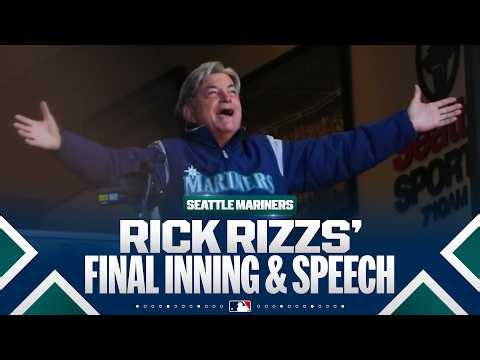 FINAL INNING AND SPEECH: The LEGENDARY Rick Rizzs signs off for the Mariners! | MLB Highlights