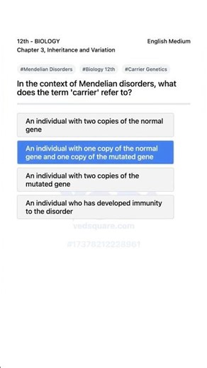 Understanding Carriers in Mendelian Disorders Biology 12th