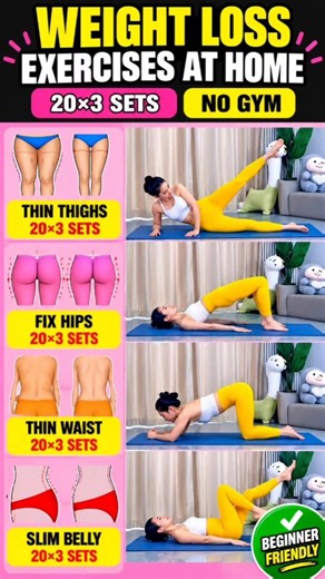 4 Easy Floor Exercises for Belly, Thighs & Glutes at Home 🔥 #Shorts
