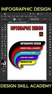 Infographic Design in Adobe Illustrator 🎨 #shorts