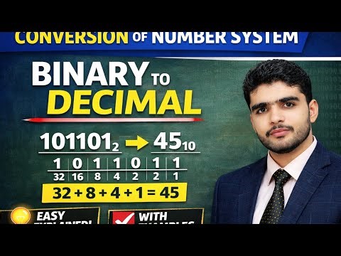 “Number System Conversion for Students | Step-by-Step Explained” and also Binary to decimal