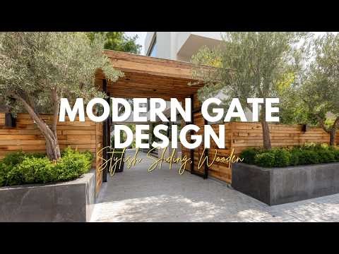 Modern Gate Design Ideas with Stylish Sliding, Wooden, and Iron Concepts