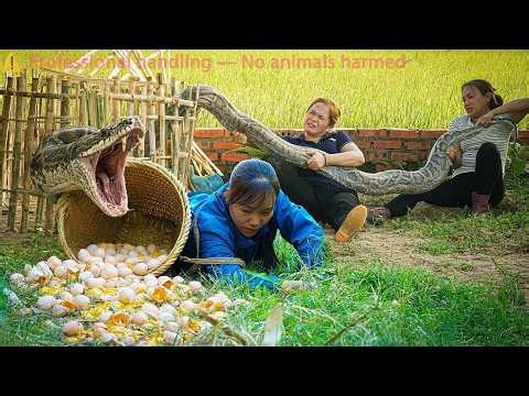 72-Hour Timelapse: Farm on High Alert! Building a Massive Bamboo Trap for a Giant Python