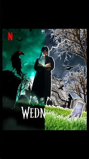 Wednesday Poster Before and after