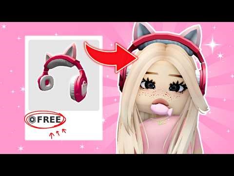 HURRY! GET KITTY HEADSET 🤩🥰 FREE ITEMS ROBLOX!