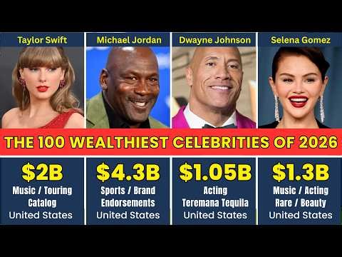 Top 100 Richest Celebrities in the World (2026 Net Worth Ranked)