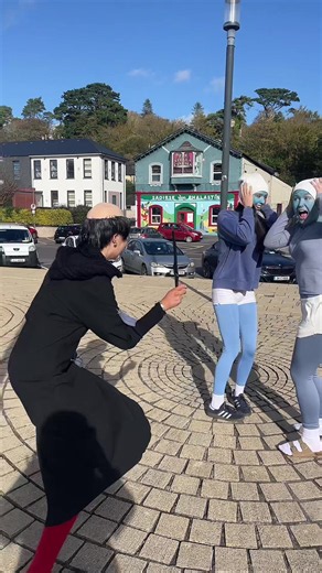 Smurfs on the Loose: Chloe & Aoife's Halloween Fun