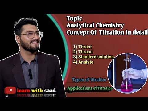 Concept of titration In details || BS chemistry 4th semester|| analytical chemistry 